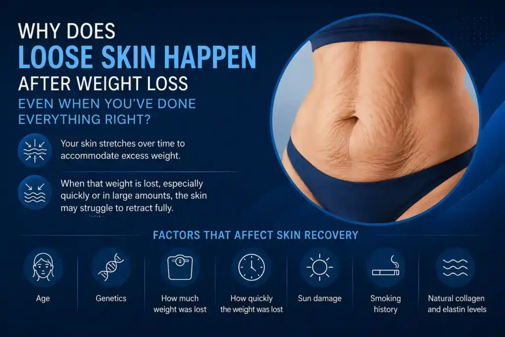 Why Does Loose Skin Happen After Weight Loss Even When You’ve Done Everything Right Milton Keynes?